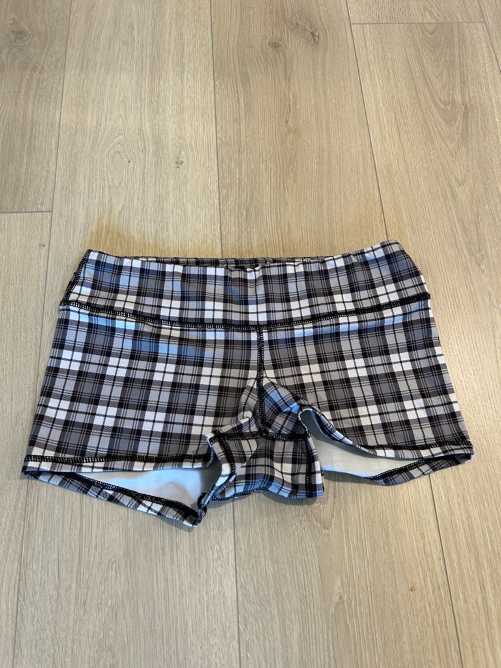 Fleo Shorts Black & White Plaid - medium